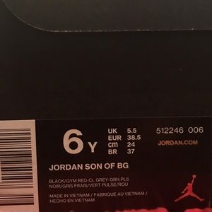 Jordan’s Son of BG
